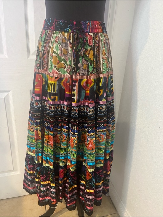 TravelSmith Dresses & Skirts - TravelSmith Multicolor Boho Patchwork Maxi Skirt